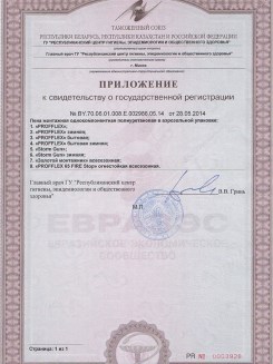 2015.03.25 Сланцы - Приложение к сертификату, Профили поливинилхлоридные системы Rehau.